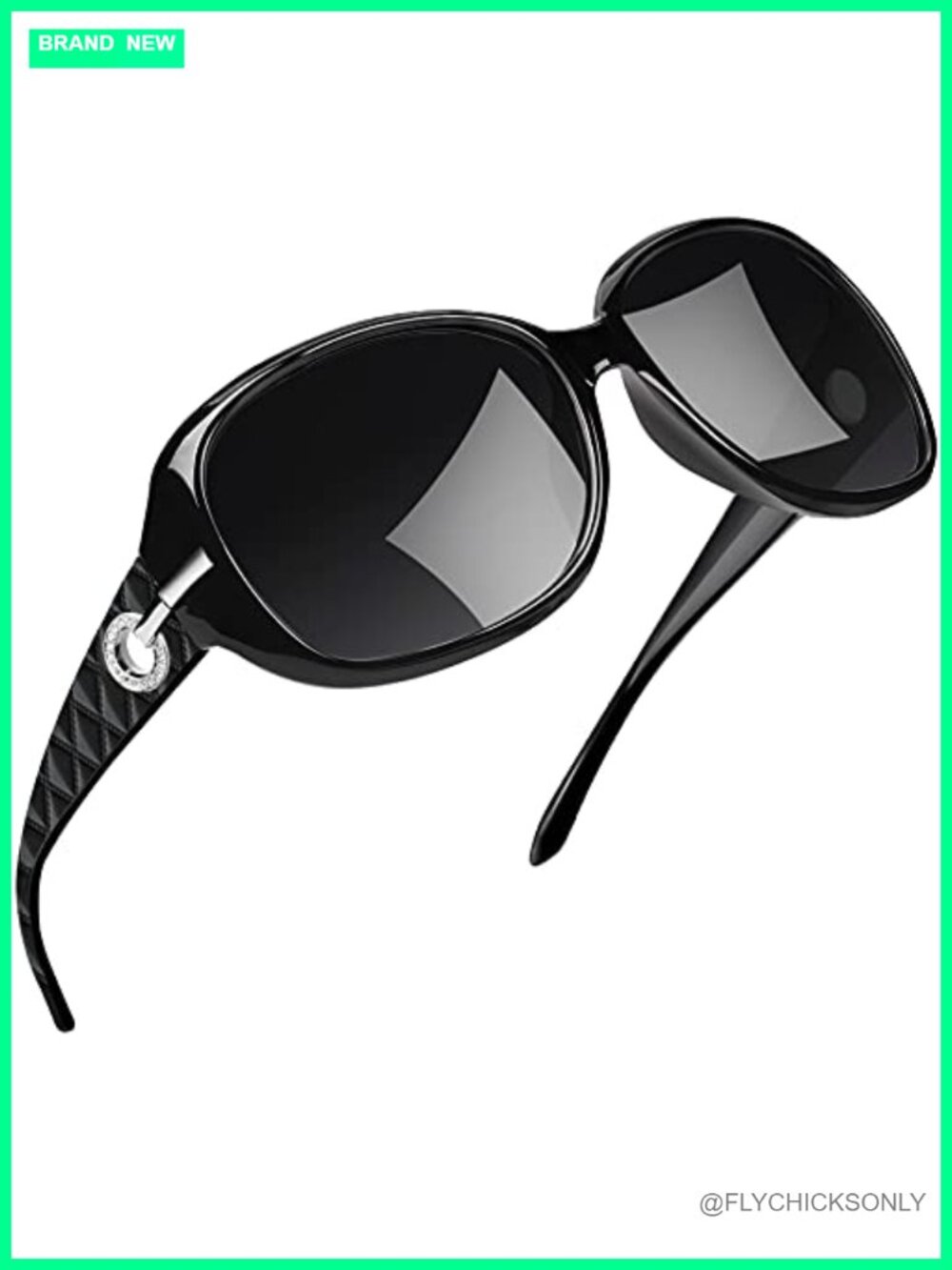 Oversized Rectangle Polarized UV400 Sunglasses for Women